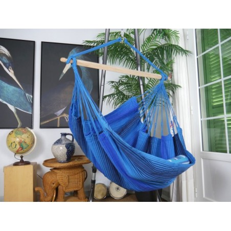 chaise hamac bleu dégradé