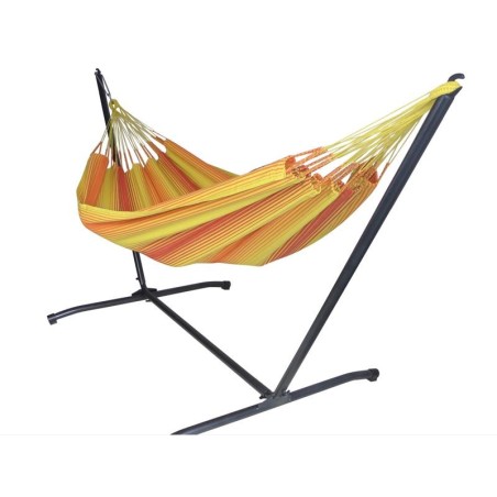hamac jaune avec support metal