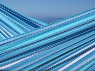 tissu bleu blanc pour hamac