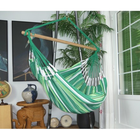 chaise hamac vert geant