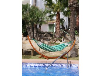 hamac vert piscine