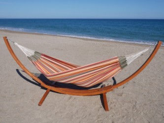 hamac sur pied plage