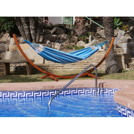 hamac bleu piscine