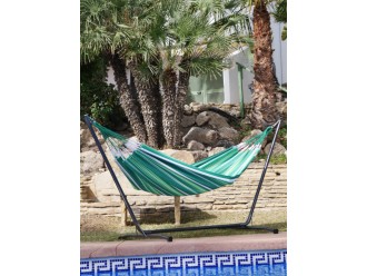 hamac vert piscine sur pied