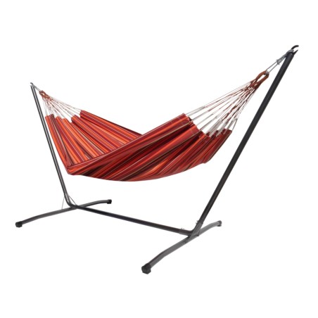 hamac orange avec support metal