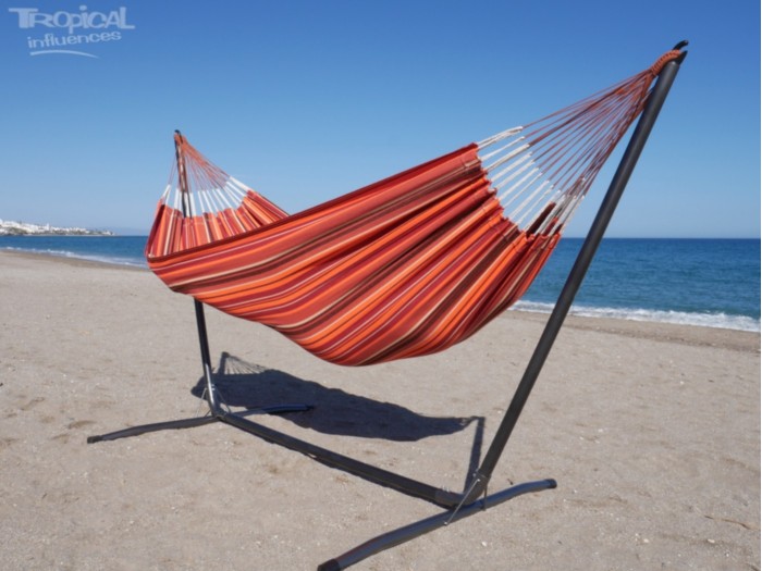 hamac sur pied orange