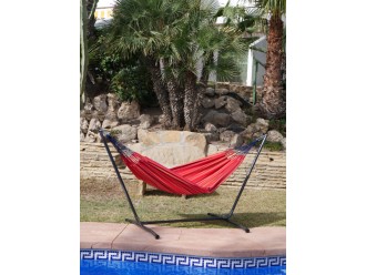 hamac rouge piscine