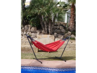 hamac rouge piscine
