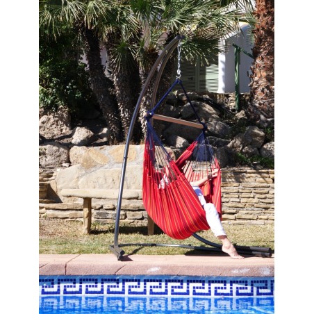 chaise hamac rouge