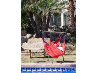 chaise hamac rouge