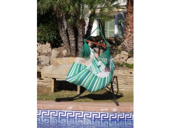 silla hamaca verde
