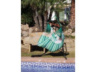 silla hamaca verde