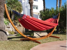 HAMMOCK WITH WOOD STAND