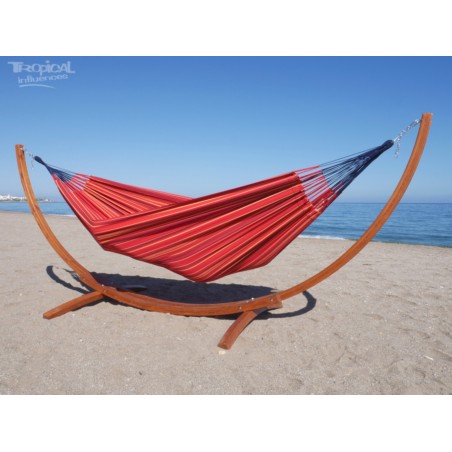 HAMACA ROJA CON SOPORTE