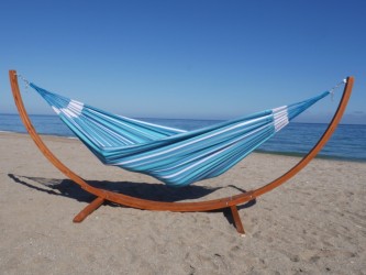 HAMACA CON SOPORTE DE MADERA