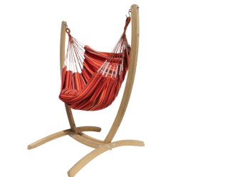Hamaca silla con soporte de madera andaluz XXL