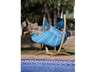 hamac chaise geante avec support bois
