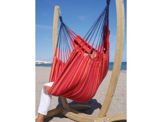 hamac chaise geante rouge