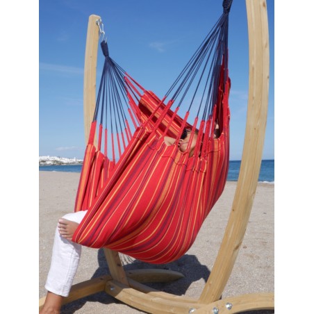 hamac chaise geante rouge