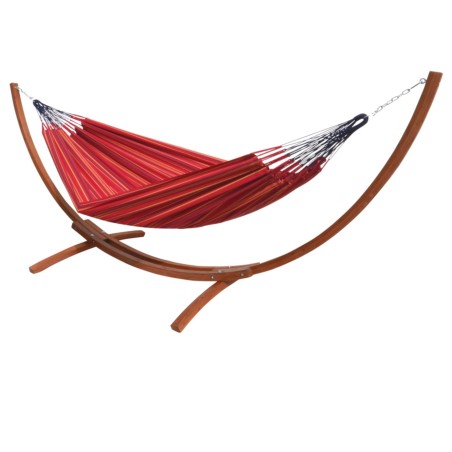 RED HAMMOCK WITH STAND