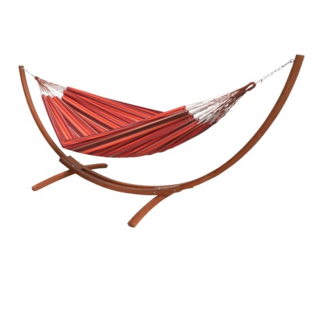 HAMACA NARANJA CON SOPORTE