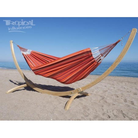 HAMAC AVEC SUPPORT ORANGE