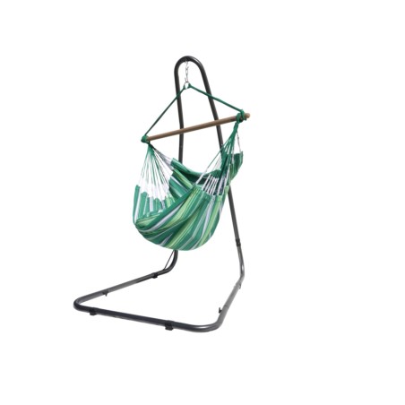 HAMAC CHAISE VERT AVEC SUPPORT METAL