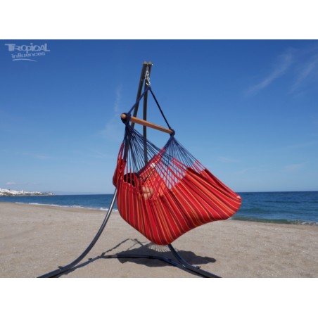 hamac chaise rouge lounger