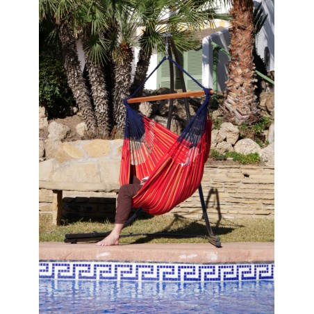 chaise hamac rouge