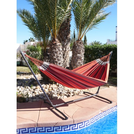 piscine hamac orange