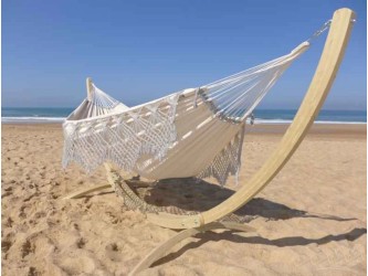 hamac avec support gris clair