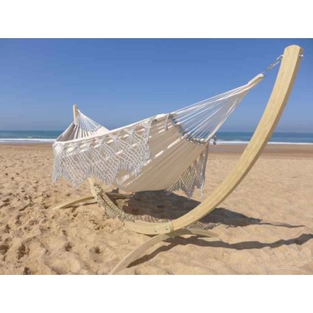 hamac avec support gris clair