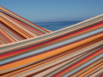 textile hamac multicolore orange