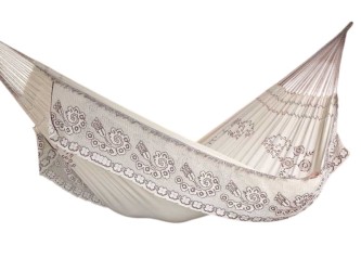 White Mocoto Embroidered Hammock