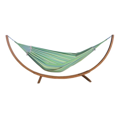 Hamac XL vert sur pied Latino sur fond blanc