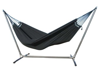 INKA L freestanding hammock with Cloud Black