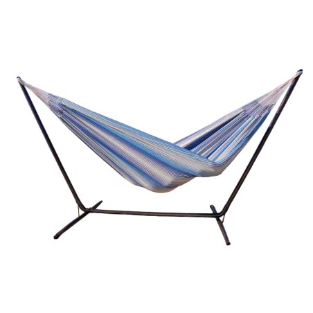 Hamac XXL multicolore avec support Inka XL Banquise sur fond blanc