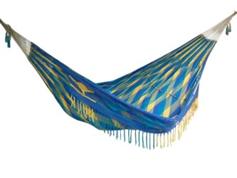 WAYUU Turquoise, royal blue, yellow.