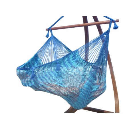 Hamac Chaise SAN BLAS piscine bleu sur fond blanc