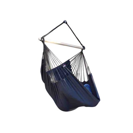 chaise hamac noire sur fond blanc