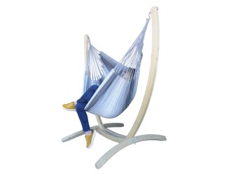 Hamaca silla XXL con soporte Paquito 3 Gris
