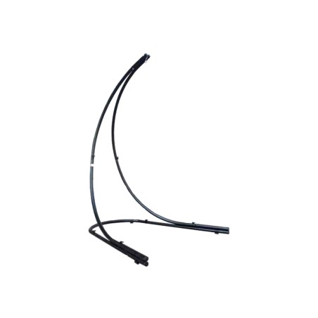 Support hamac chaise en metal sur fond blanc