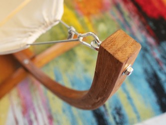 Hamac bebe avec support Cayuquito, plan détaillé du support de hamac pour bébé