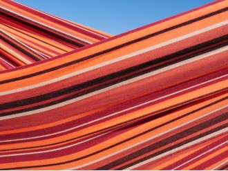 Échantillon de tissu de chaise hamac XXL orange multicolore