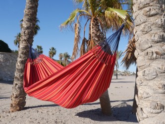 Hamac rouge jaune
