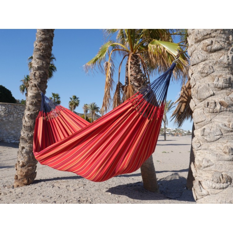 hamac deux places rouge