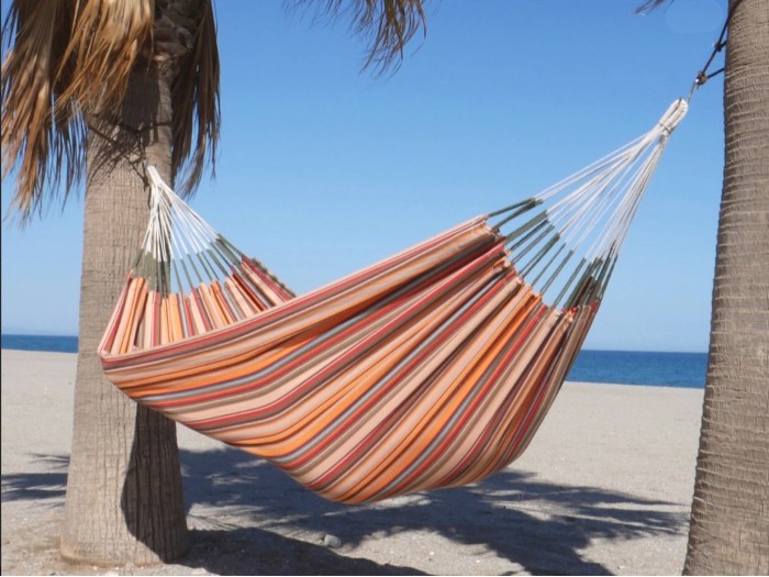 hamac multicolore palmier