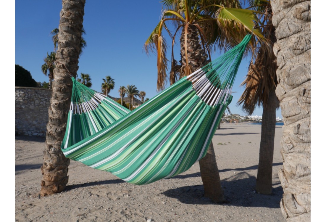hamac vert multicolore