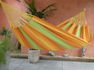 HAMAC JAUNE ORANGE VERT