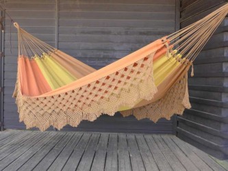 Hamac caramel a franges